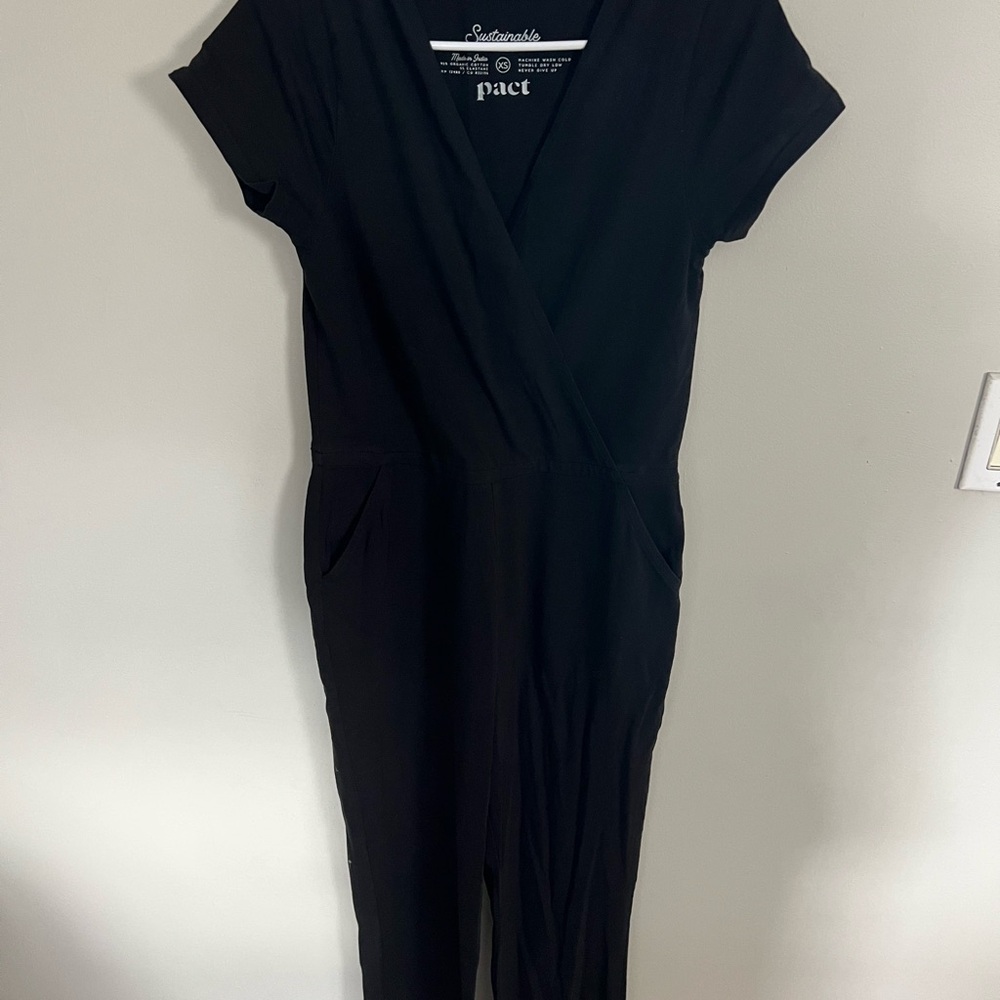Pact Women's Elegant Black Romper